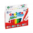 Flomasteri CARIOCA Jumbo, 12 krāsas