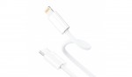 Kabelis D-Fruit USB-C, 1m, balts 