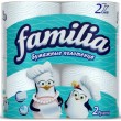 Papīra dvieļi FAMILIA, 2kārtas, 2ruļļi