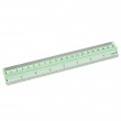 Lineāls ar rokturi 20 cm, plastikāts, caurspīdīgs