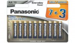 Baterijas AA/LR6 10gab. Panasonic 